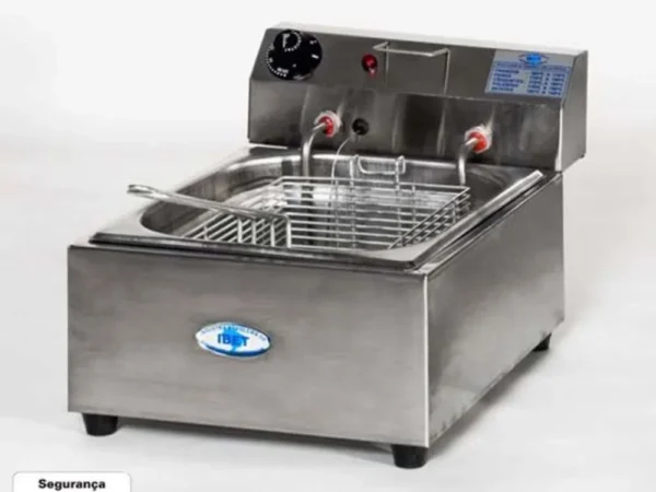 FRITADEIRA ELÉTRICA INDUSTRIAL 1 CUBA DE 5 LITROS IBET 220V