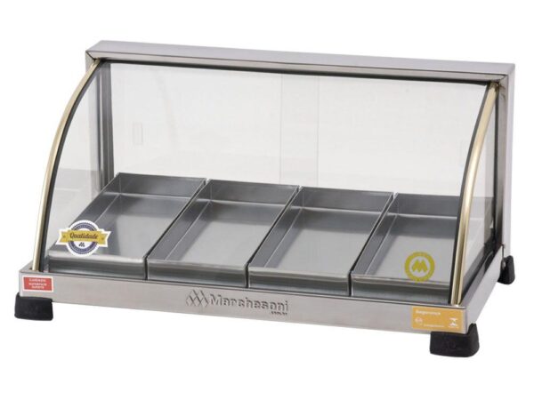 ESTUFA DE SALGADOS OURO CURVA COM 4 BANDEJAS 127V MARCHESONI
