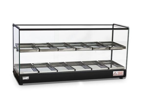 ESTUFA PARA SALGADOS EVR BP 12 BANDEJAS DUPLAS COM O PERFIO PRETO 127V -  TITÃ
