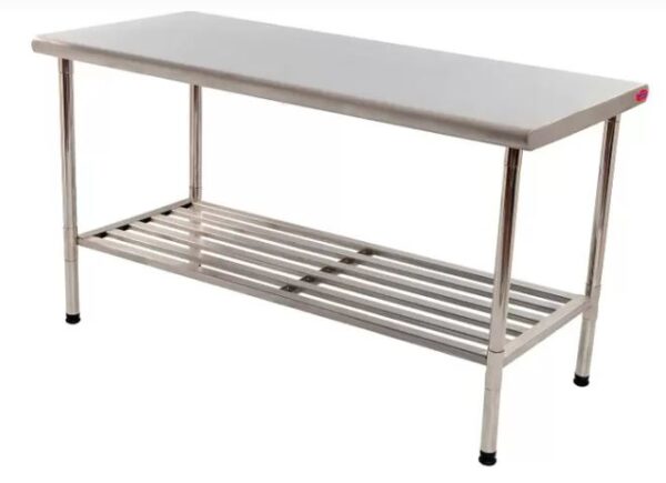 MESA AÇO INOX 430 DESMONTÁVEL 1,90x0,70x0,90M MULTIUSO IMECA