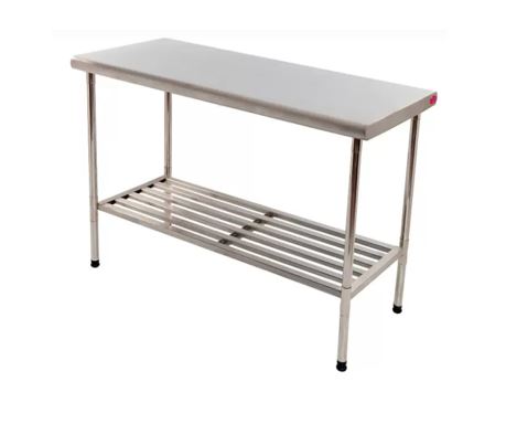 MESA AÇO INOX 430 DESMONTÁVEL 1,00x0,60x0,90M MULTIUSO IMECA