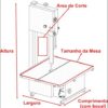 SERRA FITA TK400 SEM MOEDOR MESA FIXA BIVOLT TROPIKAL 1/2CV 60HZ - Imagem 3