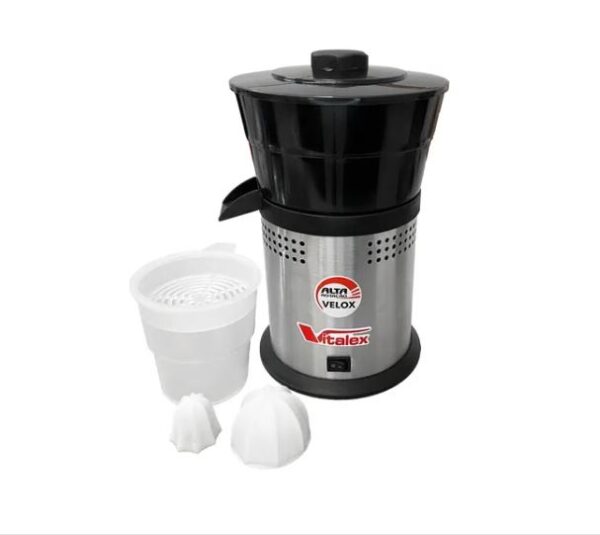 EXTRATOR DE SUCOS DOMÉSTICO INOX CÂMARA PLÁSTICA PRETA VITALEX BIVOLT