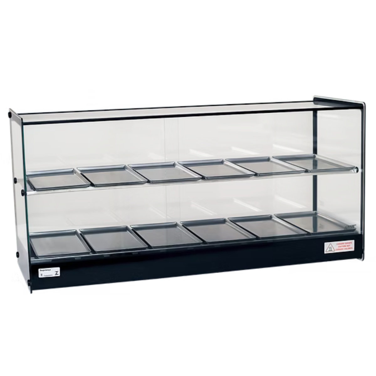 ESTUFA PARA SALGADOS EVR BP 12 BANDEJAS DUPLAS COM O PERFIO PRETO 127V - TITÃ