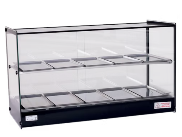 ESTUFA PARA SALGADOS EVR BP 10 BANDEJAS DUPLAS COM O PERFIO PRETO 127V -  TITÃ