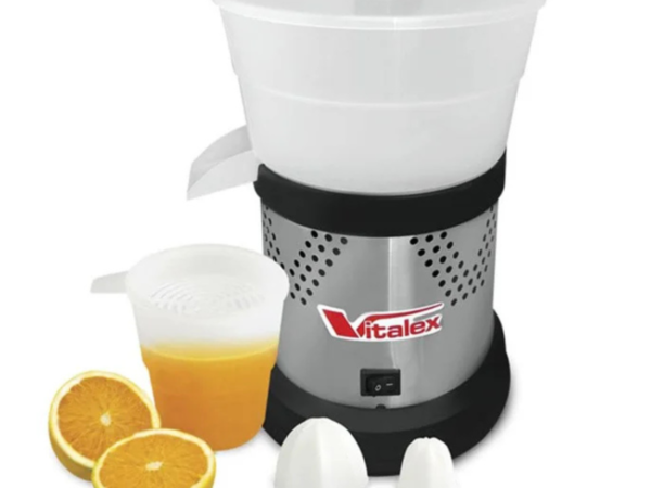 EXTRATOR DE SUCOS DOMÉSTICO INOX CÂMARA PLÁSTICA BRANCA VITALEX BIVOLT