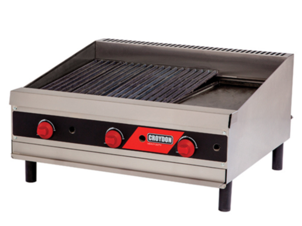 CHAR BROILER PEDRA GAS GLP CCP3 75CM CROYDON 33000BTU