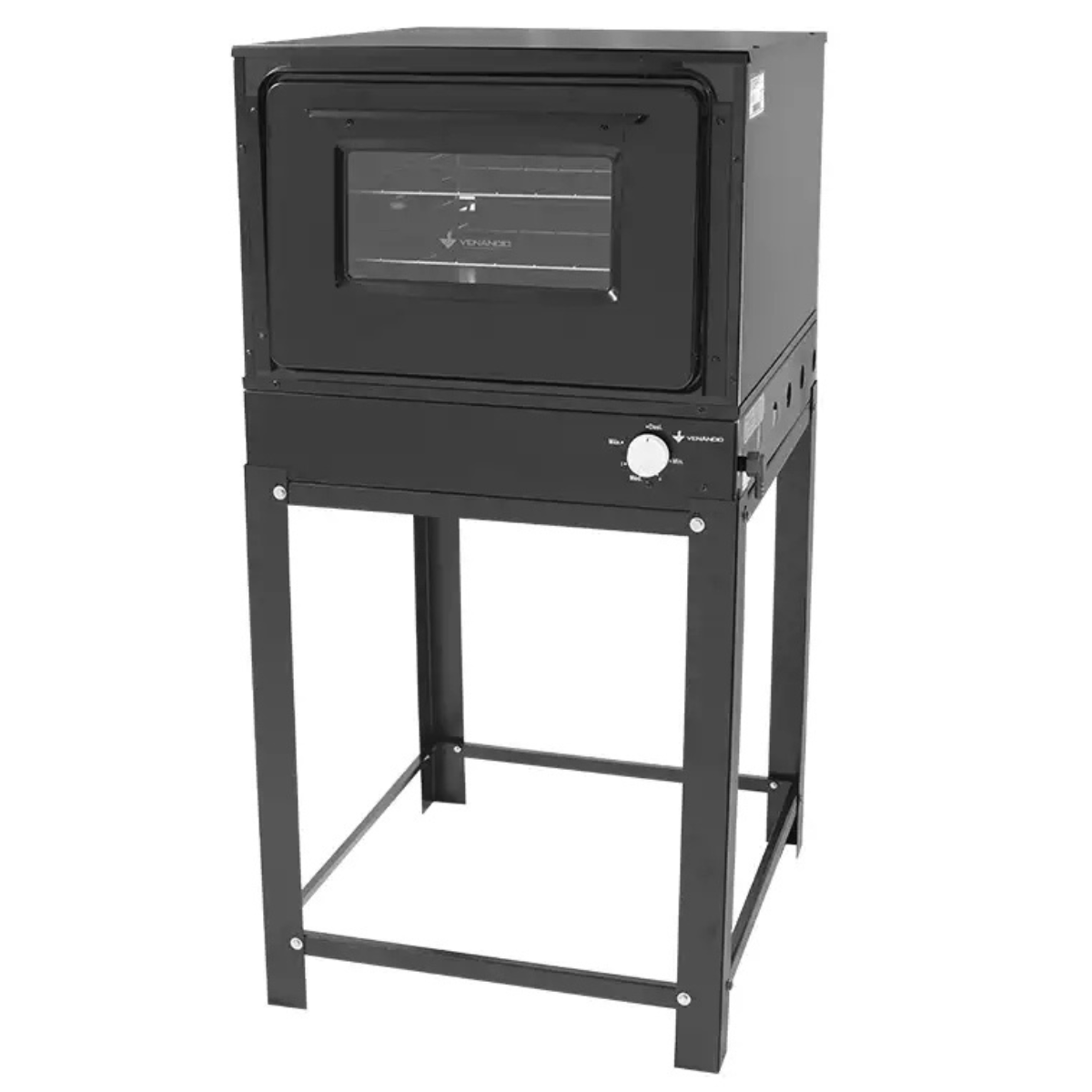 FORNO IND À GÁS MODELO BRAVO COM PÉ COR PRETO - VENANCIO