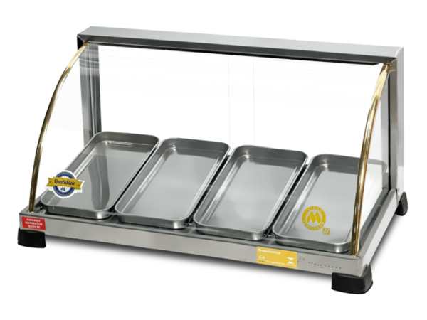 ESTUFA DE SALGADOS OURO CURVA COM 4 BANDEJAS 127V MARCHESONI