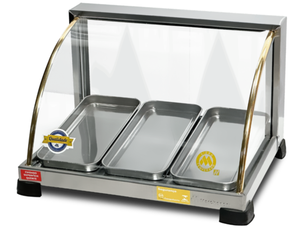 ESTUFA DE SALGADOS OURO CURVA 3 BANDEJAS 220V MARCHESONI