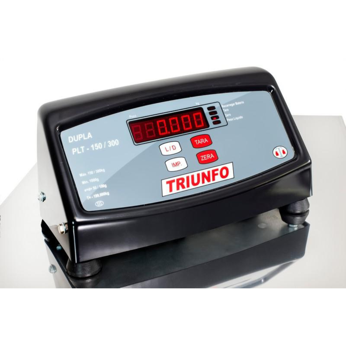 BALANÇA ELETRÔNICA PLATAFORMA INOX 40X60CM SLIM - PLT 150/300 TRIUNFO BIVOLT - Imagem 3