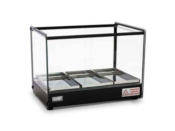 ESTUFA PARA SALGADOS EVR BP 3 BANDEJAS 127V COM O PERFIL PRETO - TITÃ
